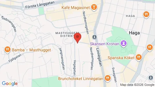 Affärslokaler att hyra i Göteborg Centrum - kort over placeringen