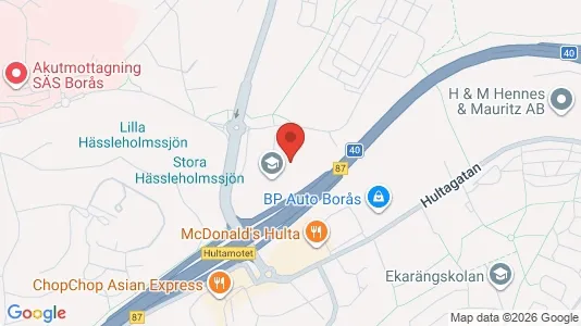 Kontorslokaler att hyra i Borås - kort over placeringen