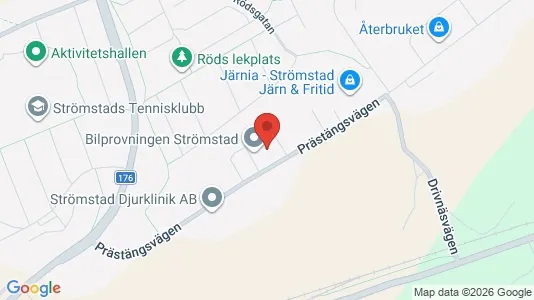 Lagerlokaler att hyra i Strömstad - kort over placeringen
