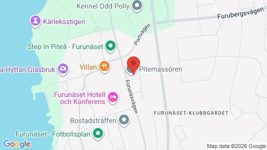 Kontorslokaler att hyra i Piteå - kort over placeringen