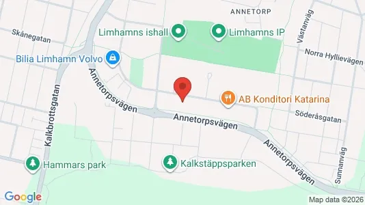 Kontorslokaler att hyra i Limhamn/Bunkeflo - kort over placeringen