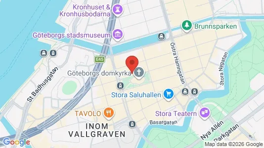 Kontorslokaler att hyra i Göteborg Centrum - kort over placeringen