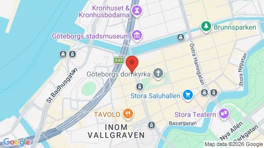 Kontorslokaler att hyra i Göteborg Centrum - kort over placeringen