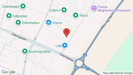 Affärslokaler att hyra i Falköping - kort over placeringen