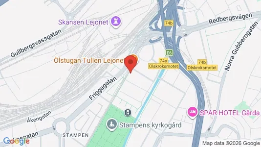 Kontorslokaler att hyra i Göteborg Centrum - kort over placeringen