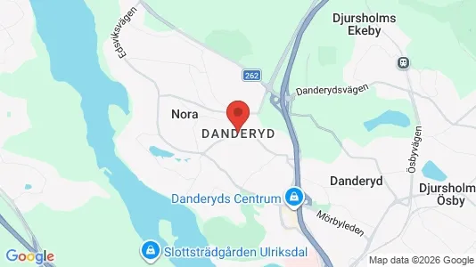 Affärslokaler att hyra i Danderyd - kort over placeringen