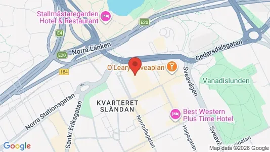 Affärslokaler att hyra i Vasastan - kort over placeringen