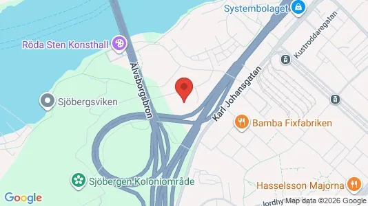 Kontorslokaler att hyra i Majorna-Linné - kort over placeringen