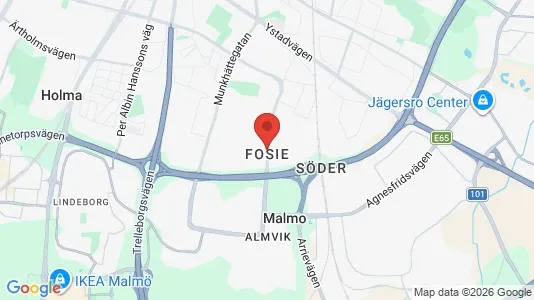 Kontorslokaler att hyra i Fosie - kort over placeringen