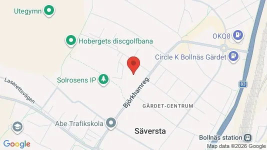 Affärslokaler att hyra i Bollnäs - kort over placeringen
