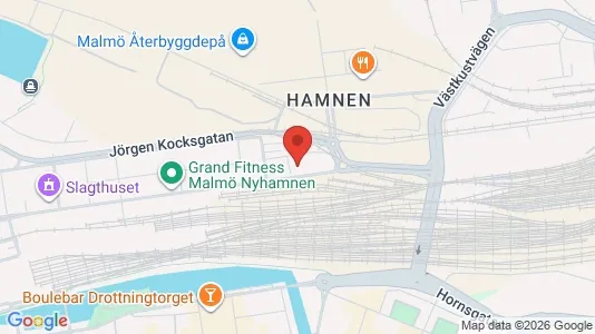 Kontorslokaler att hyra i Malmö Centrum - kort over placeringen