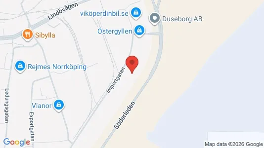 Affärslokaler att hyra i Norrköping - Bild från Google Street View