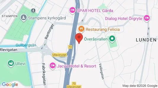 Affärslokaler att hyra i Örgryte-Härlanda - kort over placeringen