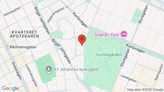 Affärslokaler att hyra i Östermalm - kort over placeringen