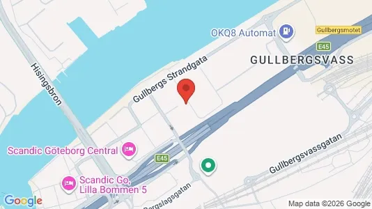 Kontorslokaler att hyra i Göteborg Centrum - kort over placeringen