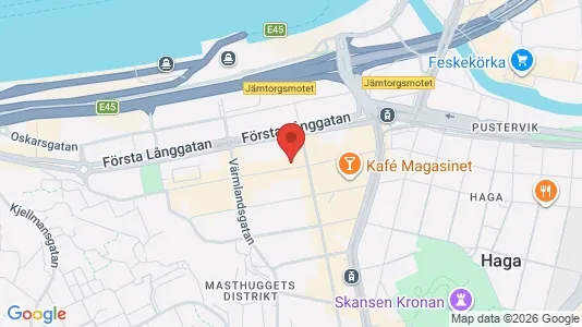 Kontorslokaler att hyra i Göteborg Centrum - kort over placeringen