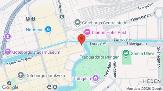 Kontorslokaler att hyra i Göteborg Centrum - kort over placeringen