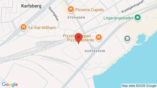 Kontorslokaler att hyra i Västerås - kort over placeringen