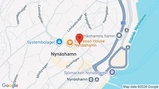 Affärslokaler att hyra i Nynäshamn - kort over placeringen