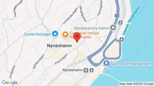 Affärslokaler att hyra i Nynäshamn - kort over placeringen