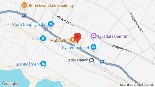 Kontorslokaler att hyra i Ljusdal - kort over placeringen