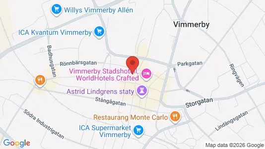 Kontorslokaler att hyra i Vimmerby - kort over placeringen