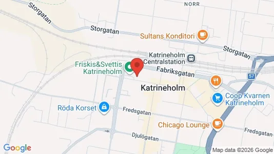 Kontorslokaler att hyra i Katrineholm - kort over placeringen