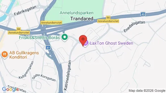 Kontorslokaler att hyra i Borås - kort over placeringen