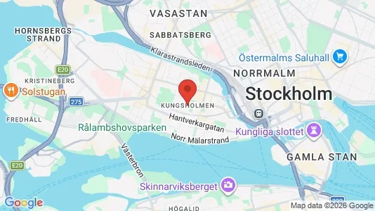 Affärslokaler att hyra i Kungsholmen - kort over placeringen