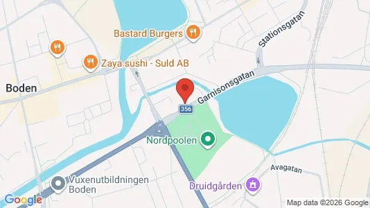 Kontorslokaler att hyra i Boden - kort over placeringen