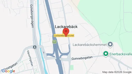 Affärslokaler att hyra i Mölndal - kort over placeringen