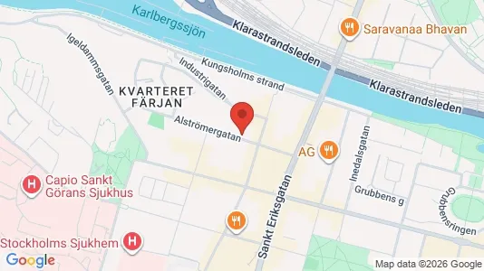 Kontorslokaler att hyra i Kungsholmen - kort over placeringen