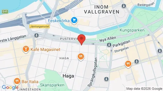 Kontorslokaler att hyra i Göteborg Centrum - kort over placeringen
