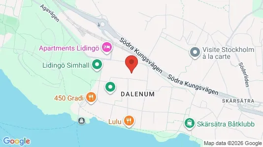 Kontorslokaler att hyra i Lidingö - kort over placeringen