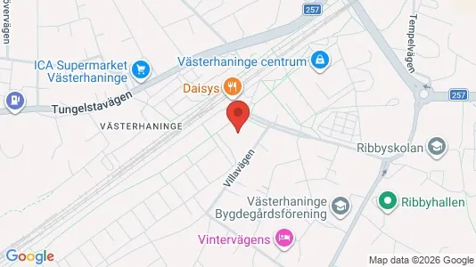 Kontorslokaler att hyra i Haninge - kort over placeringen