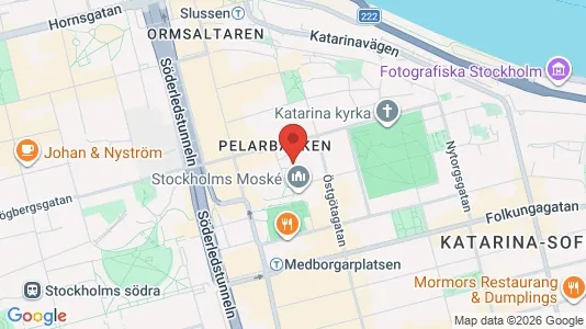 Kontorslokaler att hyra i Södermalm - kort over placeringen