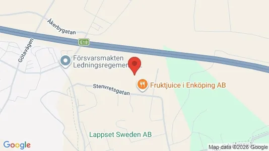 Industrilokaler att hyra i Enköping - kort over placeringen