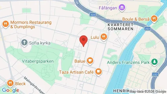 Kontorslokaler att hyra i Södermalm - kort over placeringen