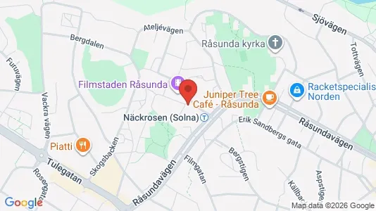 Kontorslokaler att hyra i Solna - kort over placeringen