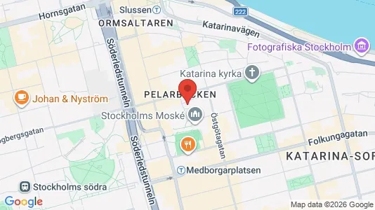 Affärslokaler att hyra i Södermalm - kort over placeringen