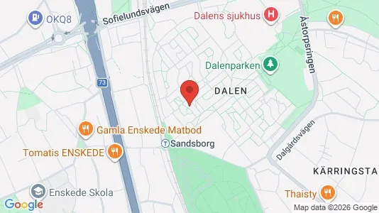Affärslokaler att hyra i Söderort - kort over placeringen