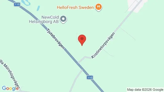 Lagerlokaler att hyra i Bjuv - kort over placeringen