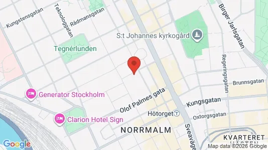 Kontorslokaler att hyra i Stockholm Innerstad - kort over placeringen
