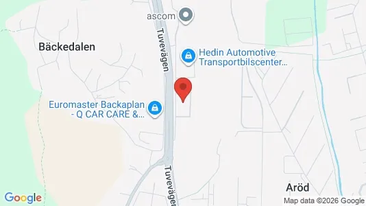 Industrilokaler att hyra i Lundby - kort over placeringen