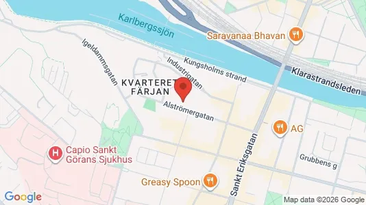 Affärslokaler att hyra i Kungsholmen - kort over placeringen