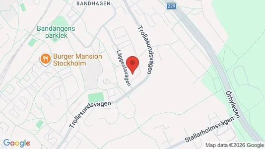 Kontorslokaler att hyra i Söderort - kort over placeringen
