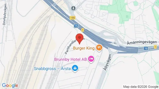Kontorslokaler att hyra i Hammarbyhamnen - kort over placeringen