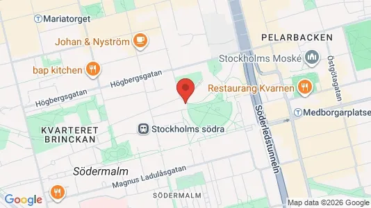 Kontorslokaler att hyra i Södermalm - kort over placeringen