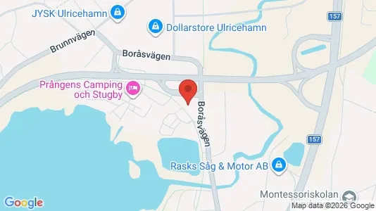 Lagerlokaler att hyra i Ulricehamn - kort over placeringen