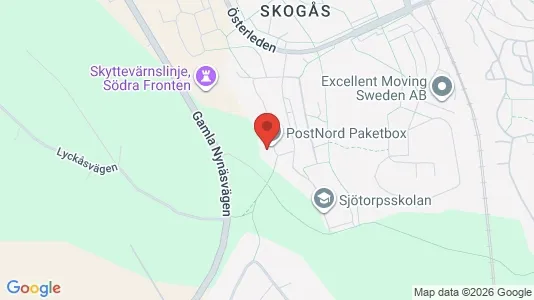Lagerlokaler att hyra i Huddinge - kort over placeringen